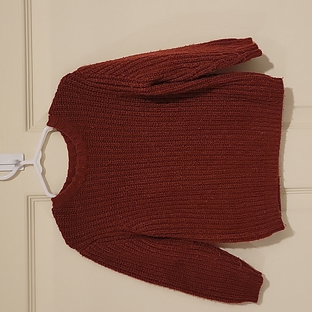 Zara Kids Knit Sweater - Deep Red, 18/24M
